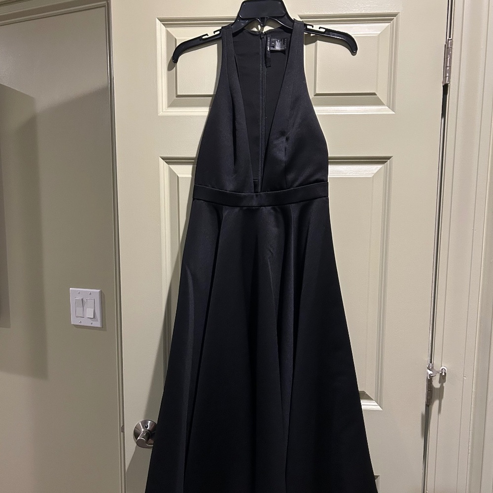 Jay Godfrey Black Tea-Length Special Occasion Dress (2)